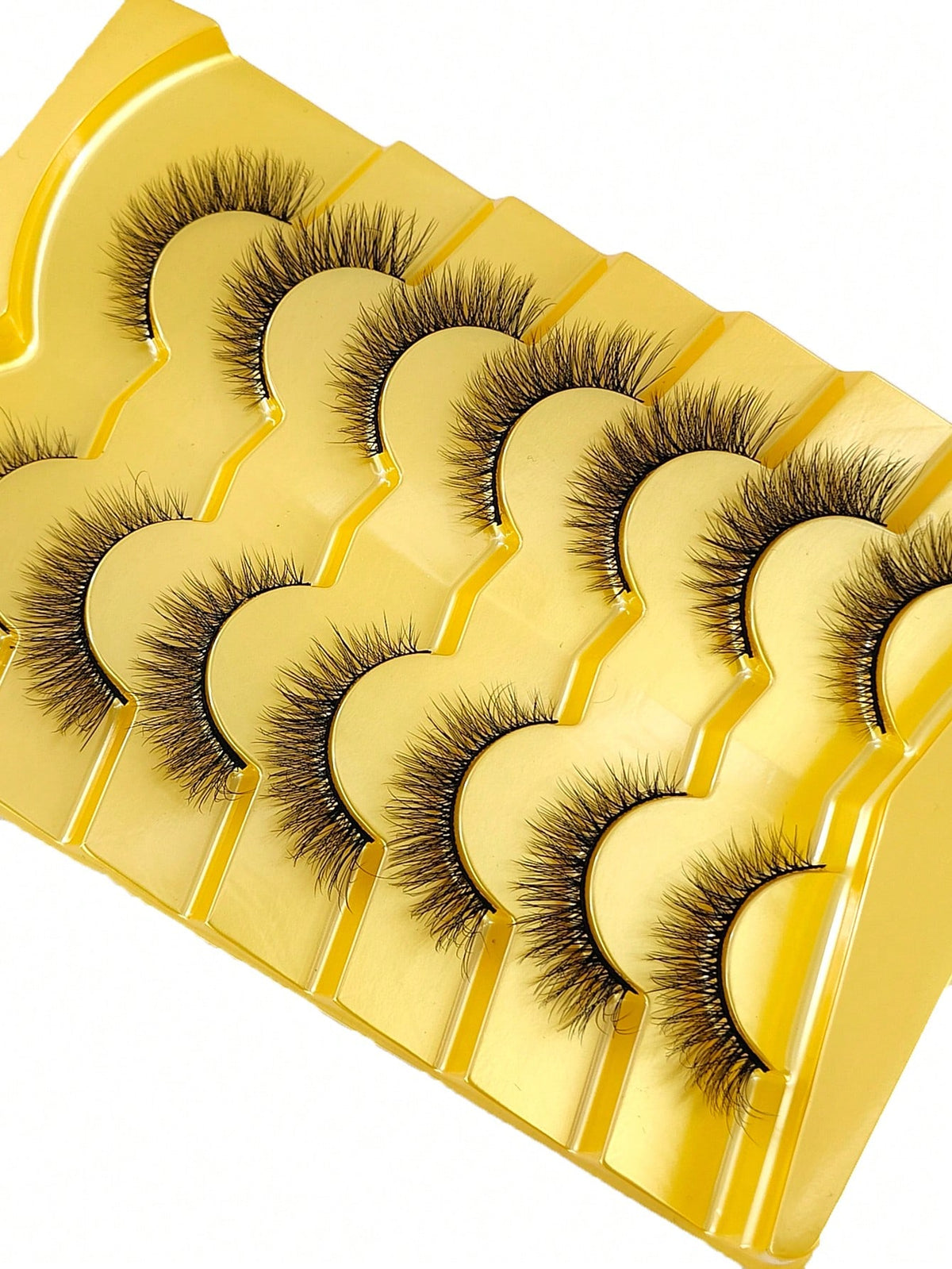 Women's 7-Piece Short 3D Mink Russian DD Curl False Eyelash Set