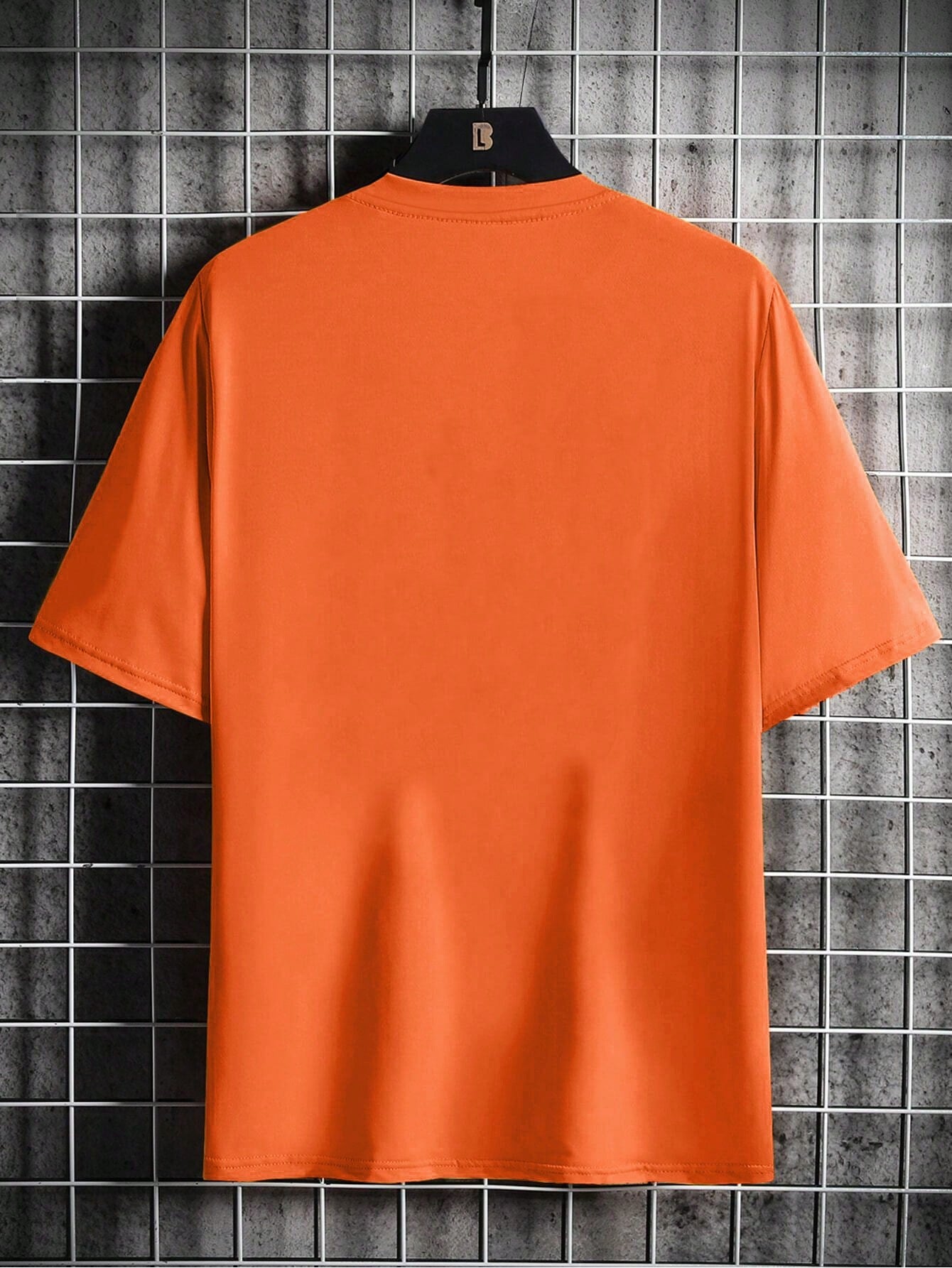 Men's Casual Letter Print Round Neck Short Sleeve T-Shirt