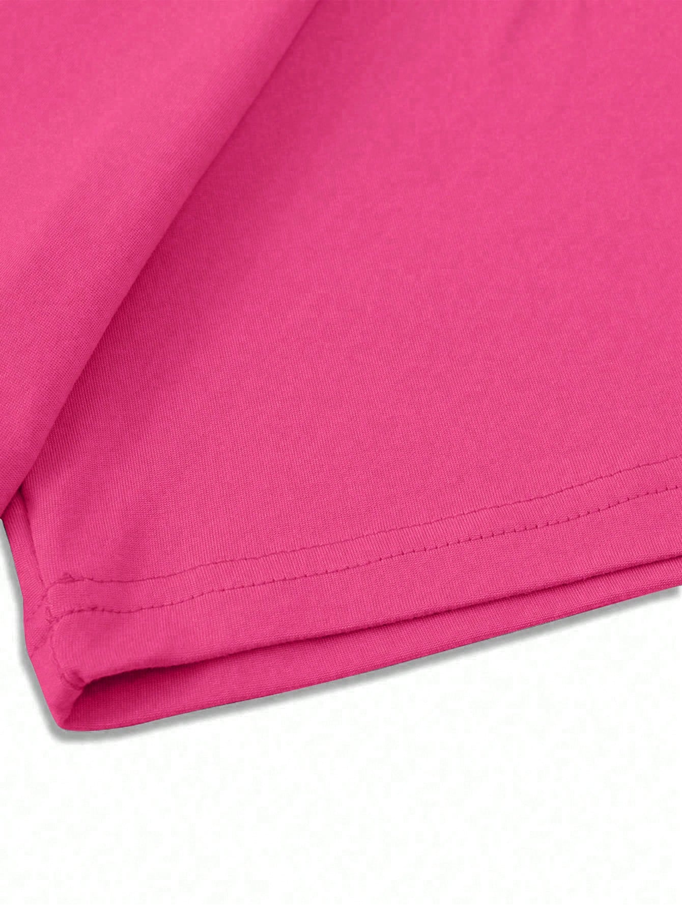 Men's Casual Letter Graphic Round Neck Short Sleeve T-Shirt