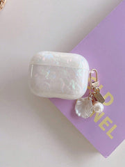 Faux Pearl Butterfly Protective Earphone Case for AirPods