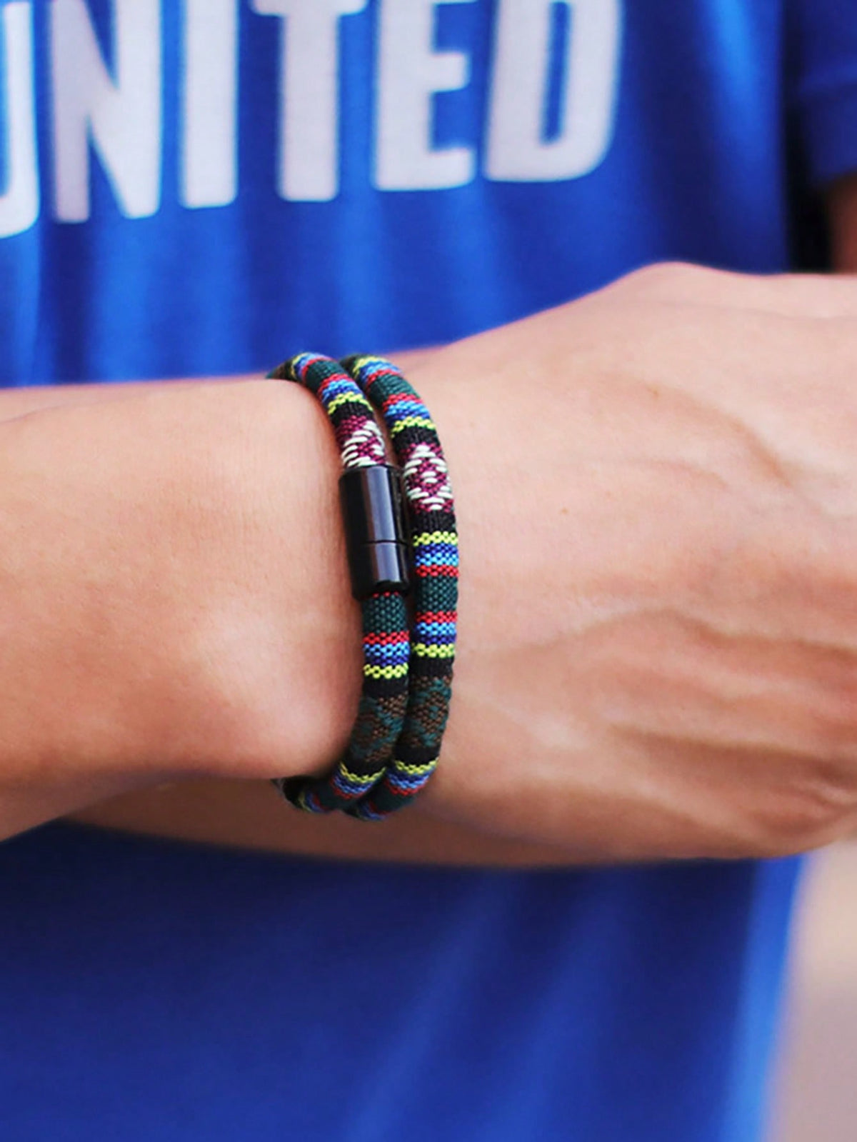 Men's Bohemian Rope Bracelet Magnetic Adventure Surf