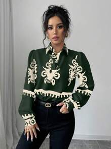 Shein Women's Floral Print Long Sleeve, XL +