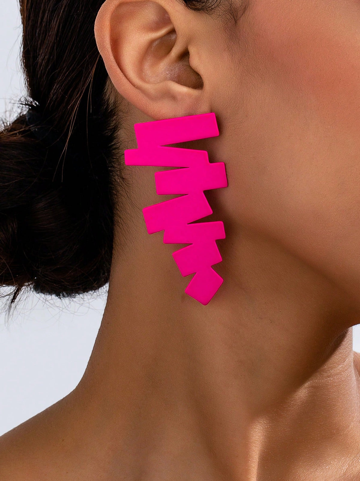 Women's Asymmetrical Geometric Retro Metal Stud Earrings