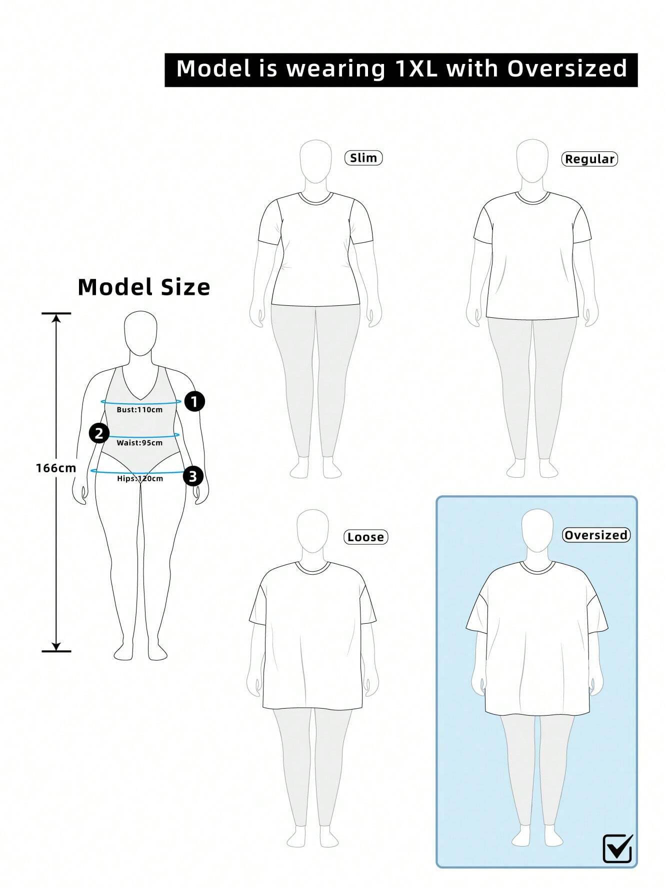 SHEIN LUNE CURVE Plus Size Women's Casual Print T-Shirt