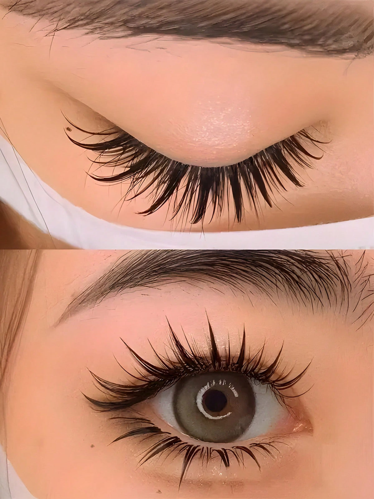Women's Spiky Manga Japanese Anime False Eyelash Set