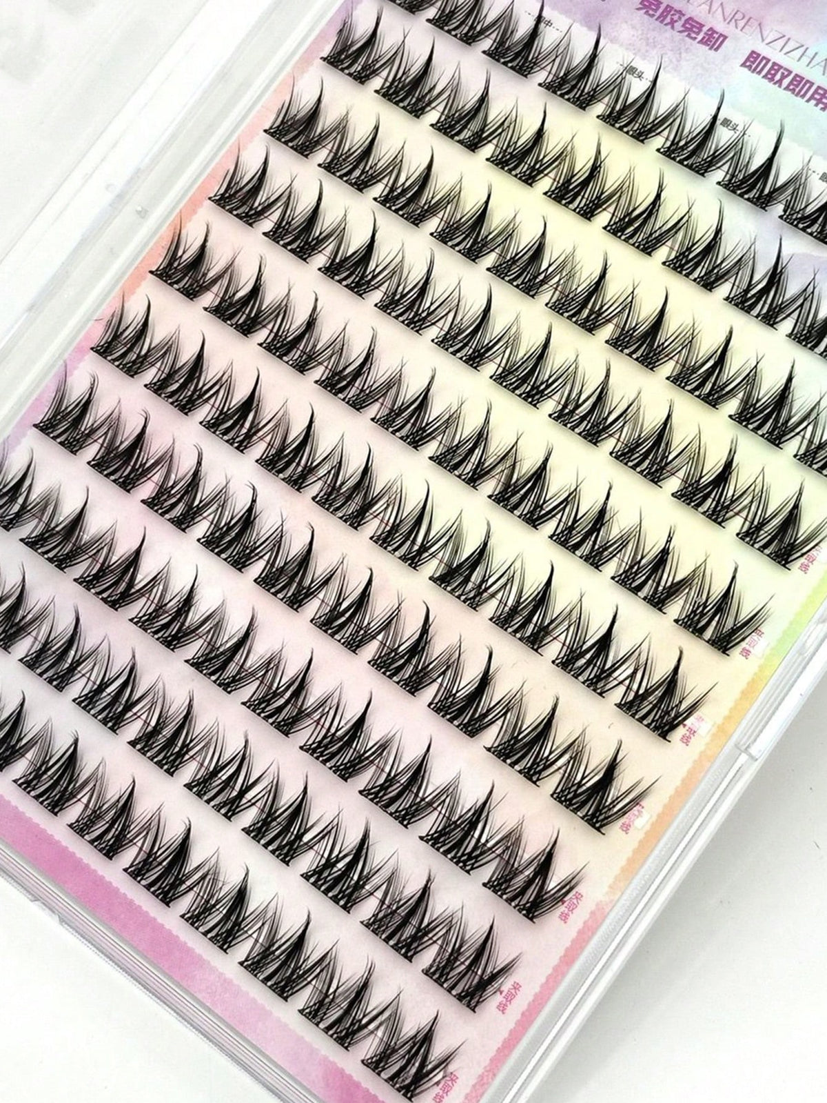 Women's Natural Soft Segmented False Eyelash Clusters Set