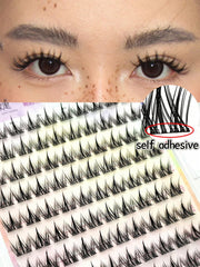 Women's Natural Soft Segmented False Eyelash Clusters Set