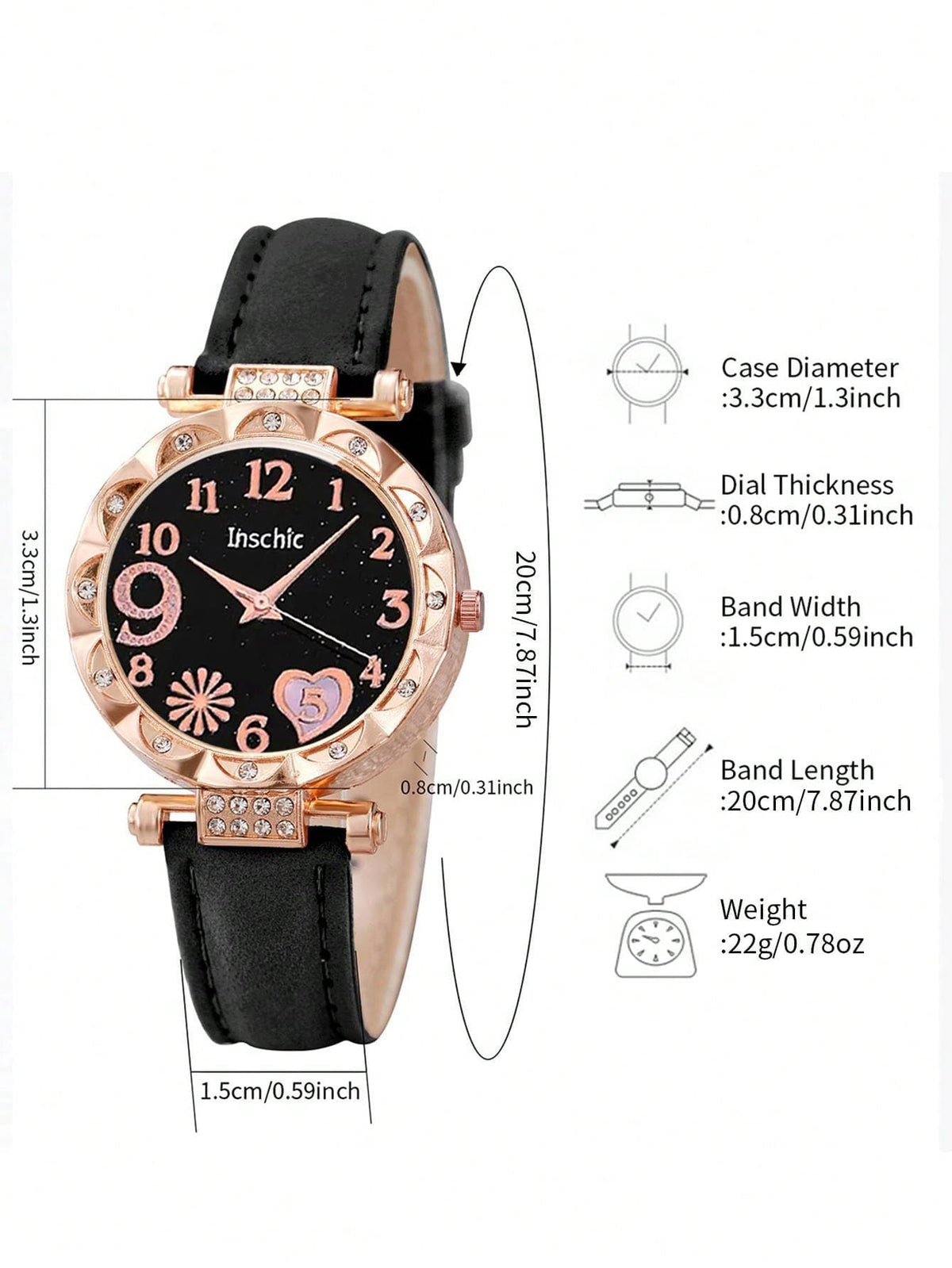 Women's Starry Sky Quartz Watch and Beaded Bracelet Set