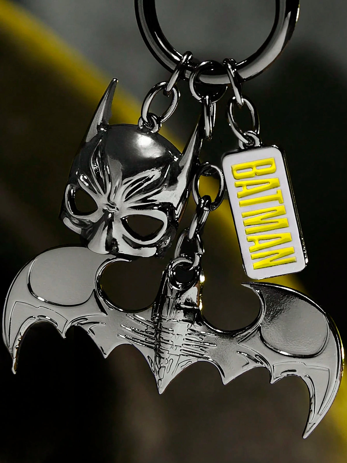 Batman Hero Mask & Bat Character Chain Keychain Bag Pendant