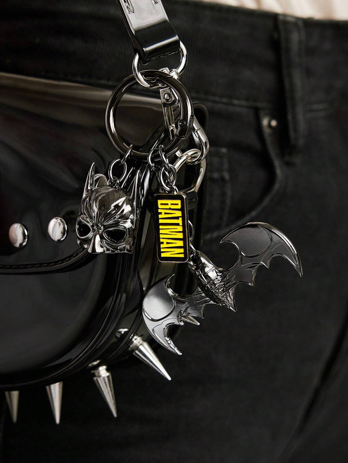 Batman Hero Mask & Bat Character Chain Keychain Bag Pendant