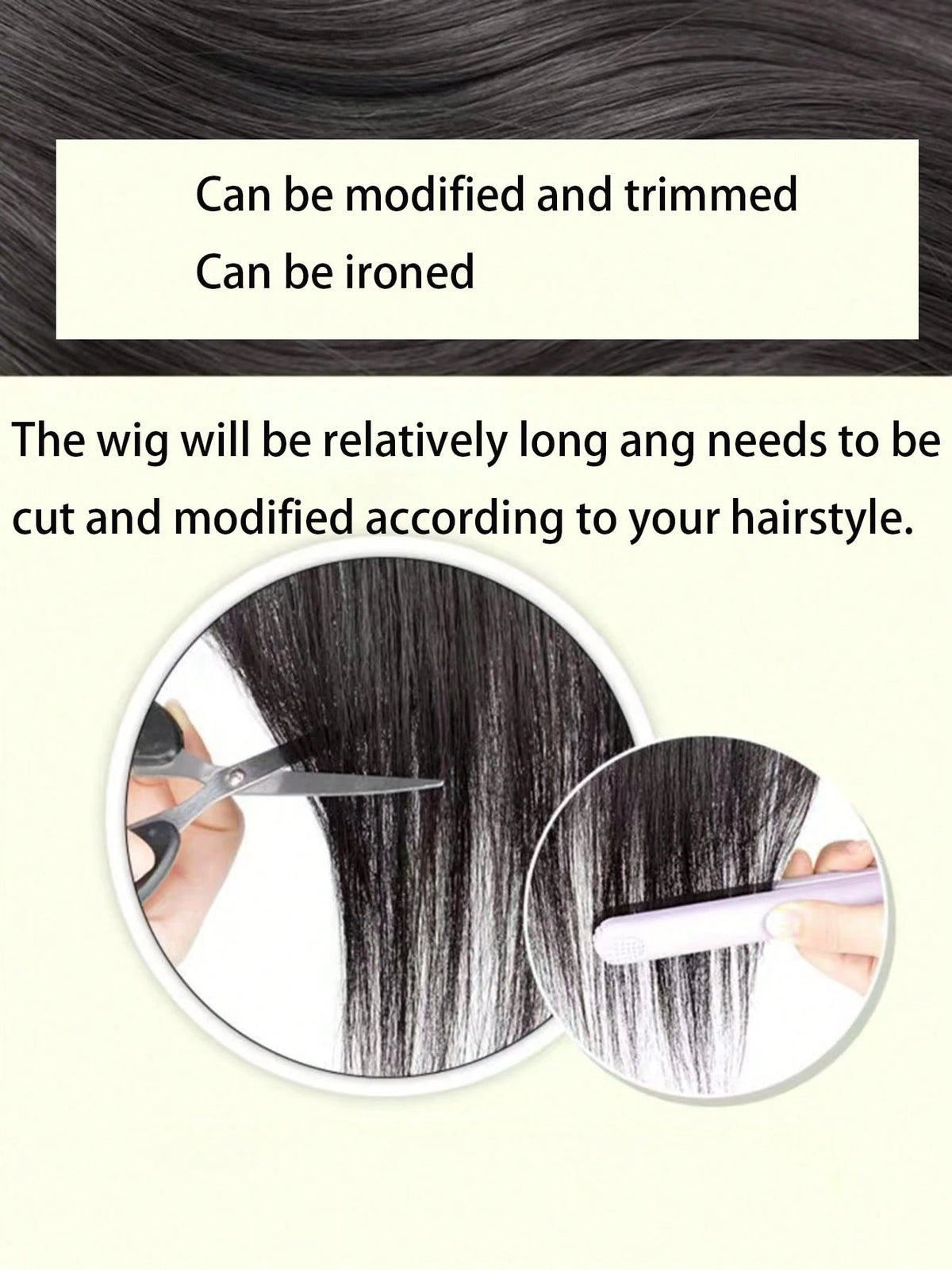 Women's Middle Part Lace Front Wig with Side Bangs