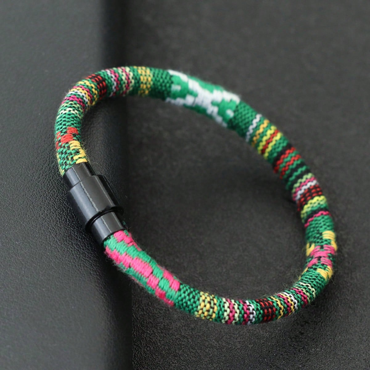 Men's Bohemian 6mm Fabric Rope Bracelet