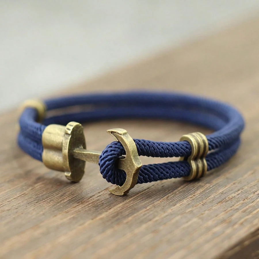 Men's Vintage Pirate Punk Anchor Bracelet