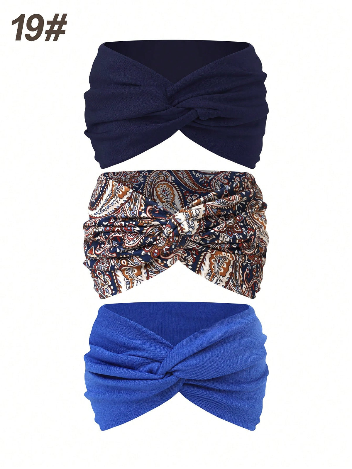 Women's Bohemian Wide Cross Headband Set