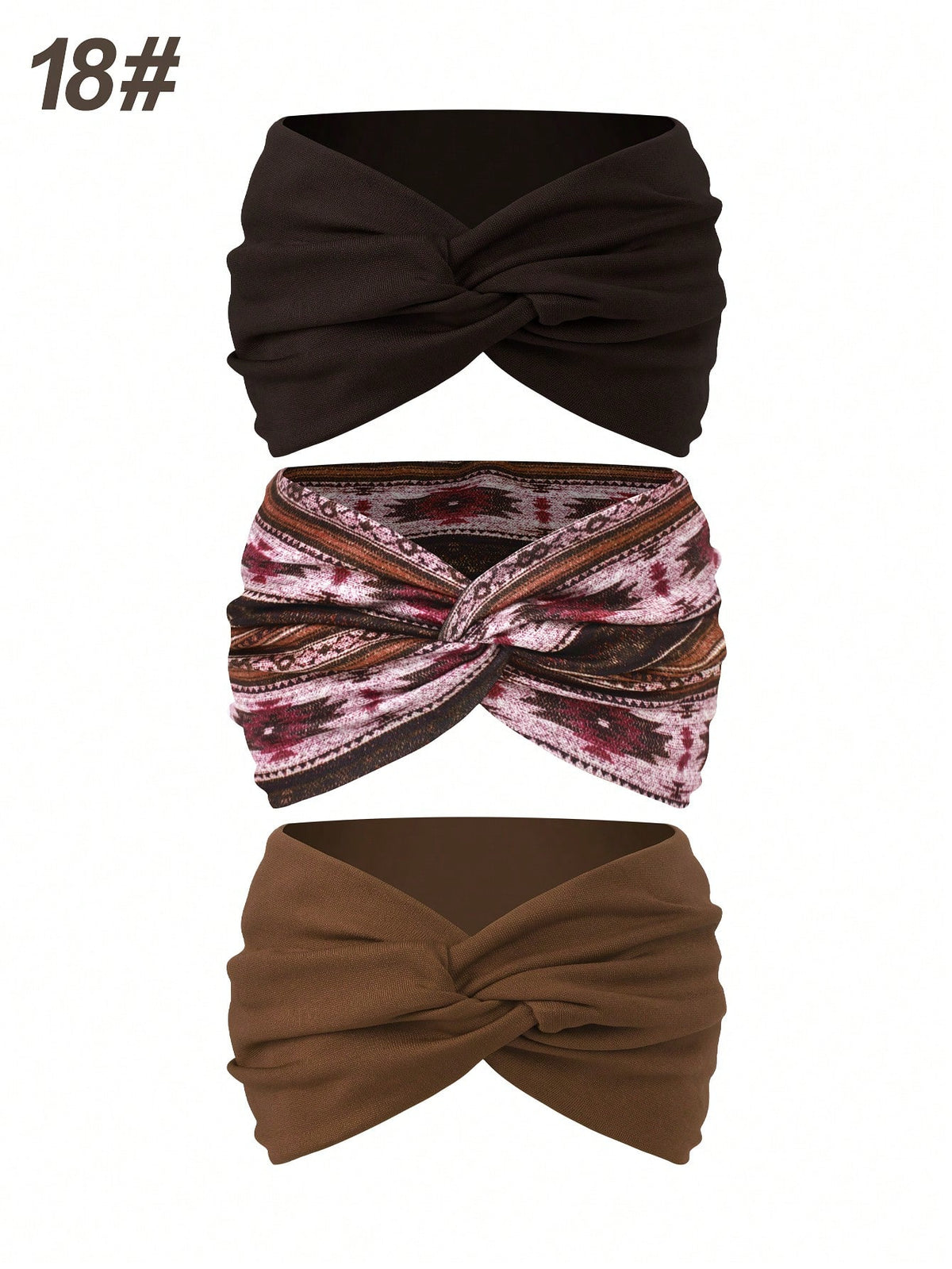 Women's Bohemian Wide Cross Headband Set