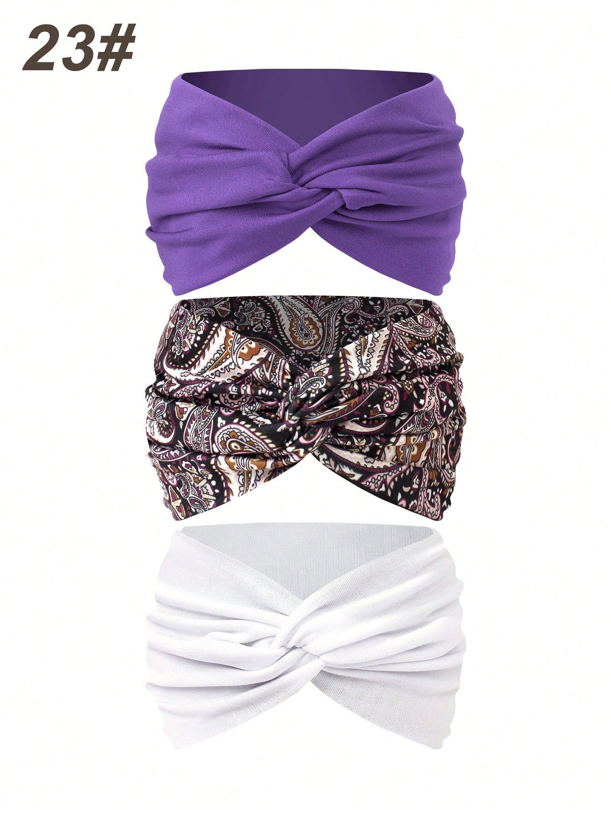 Women's Bohemian Wide Cross Headband Set