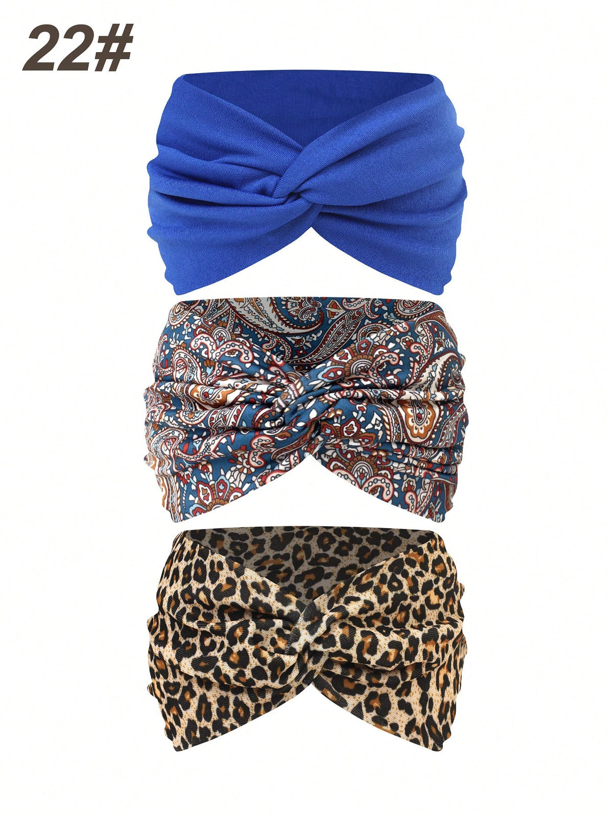 Women's Bohemian Wide Cross Headband Set