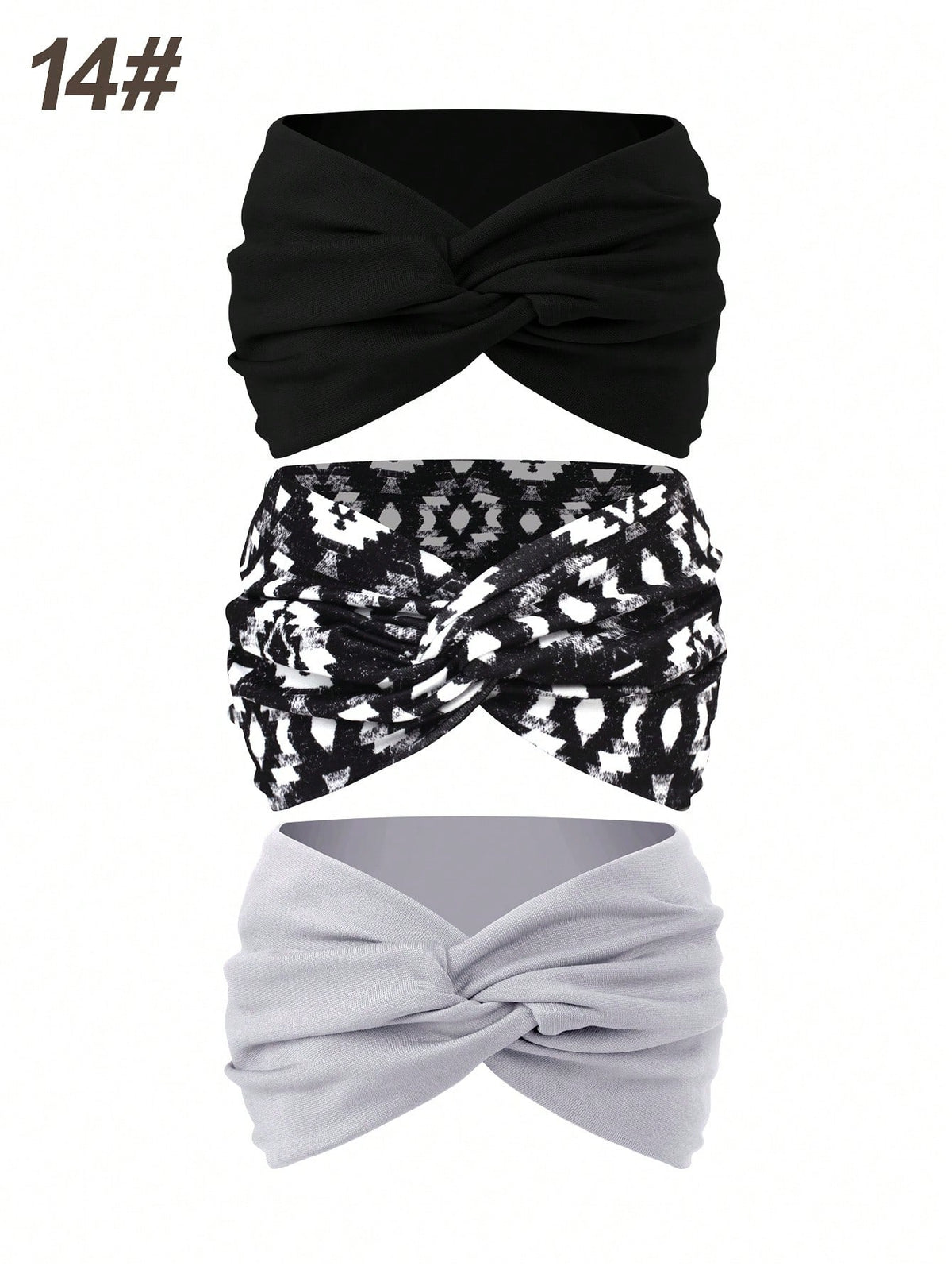 Women's Bohemian Wide Cross Headband Set