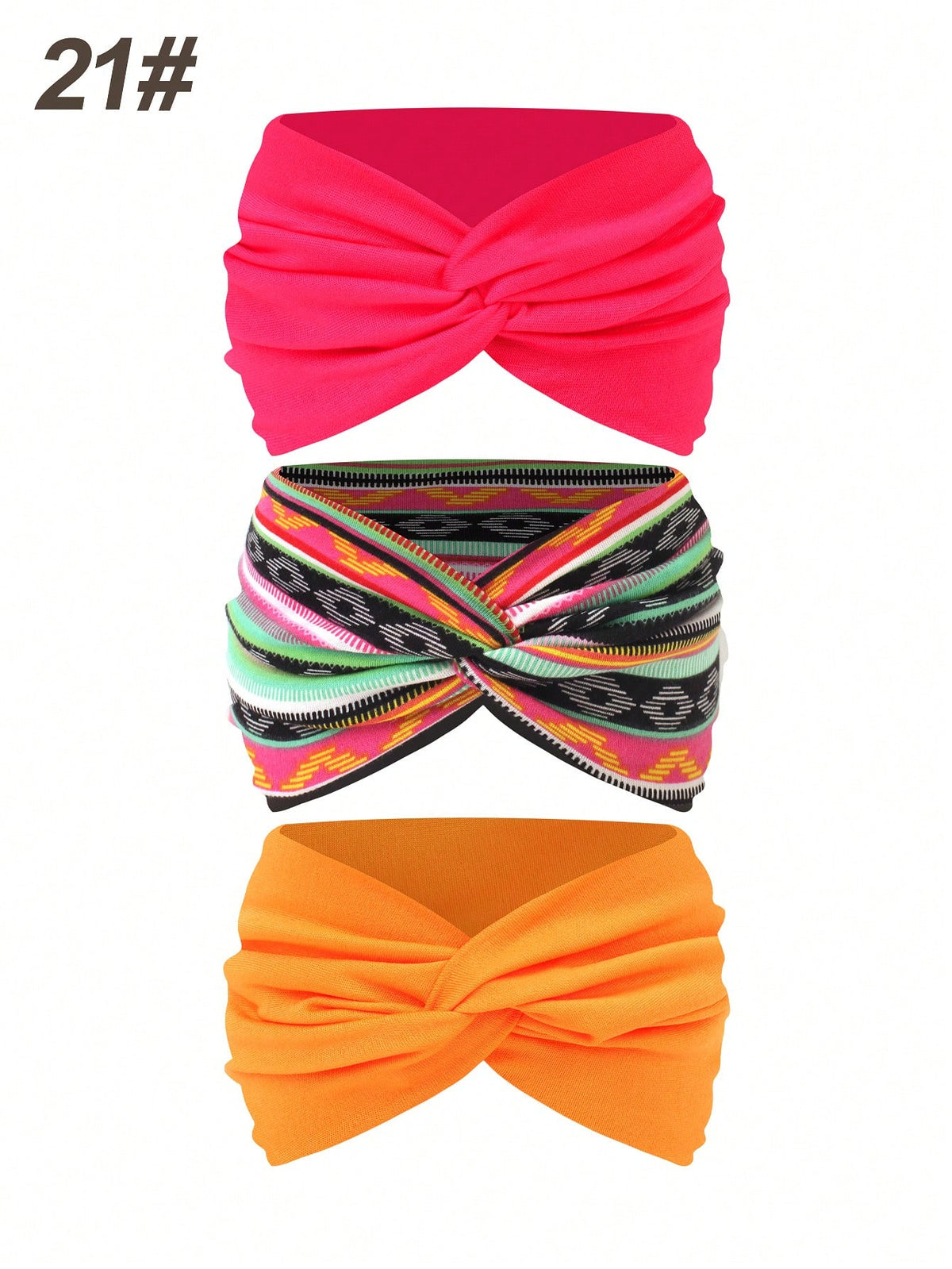 Women's Bohemian Wide Cross Headband Set