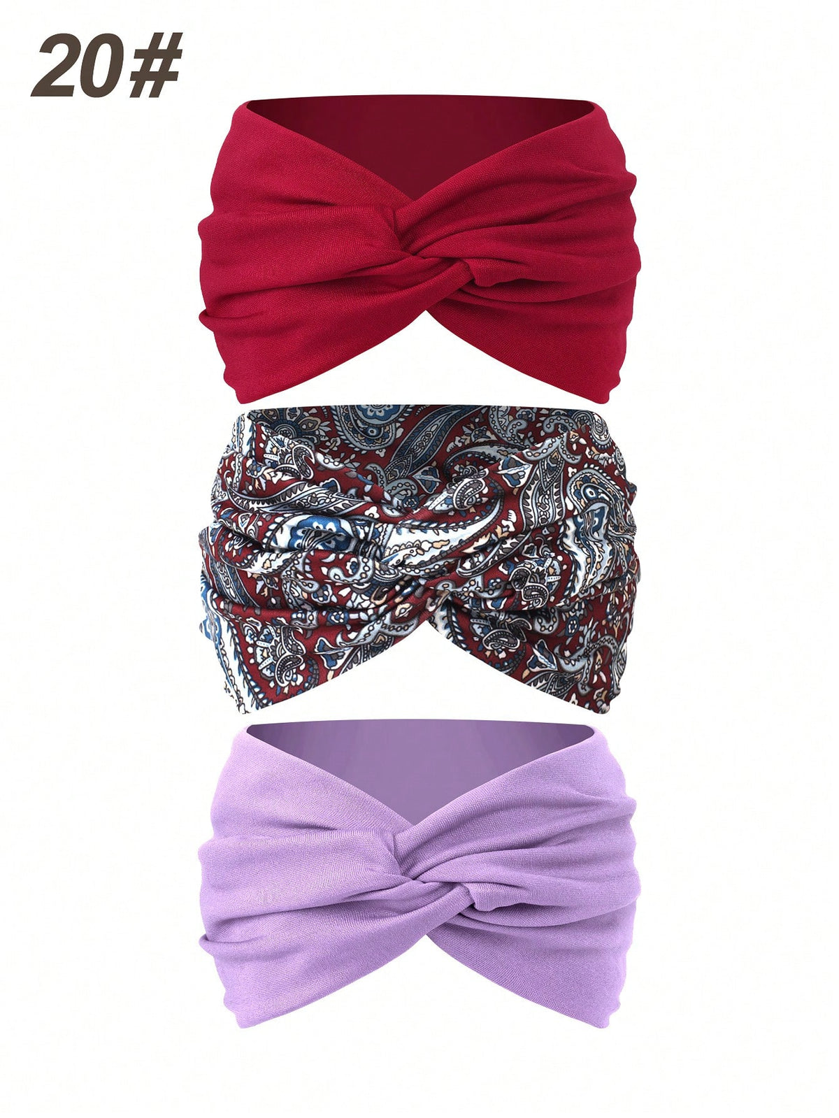 Women's Bohemian Wide Cross Headband Set