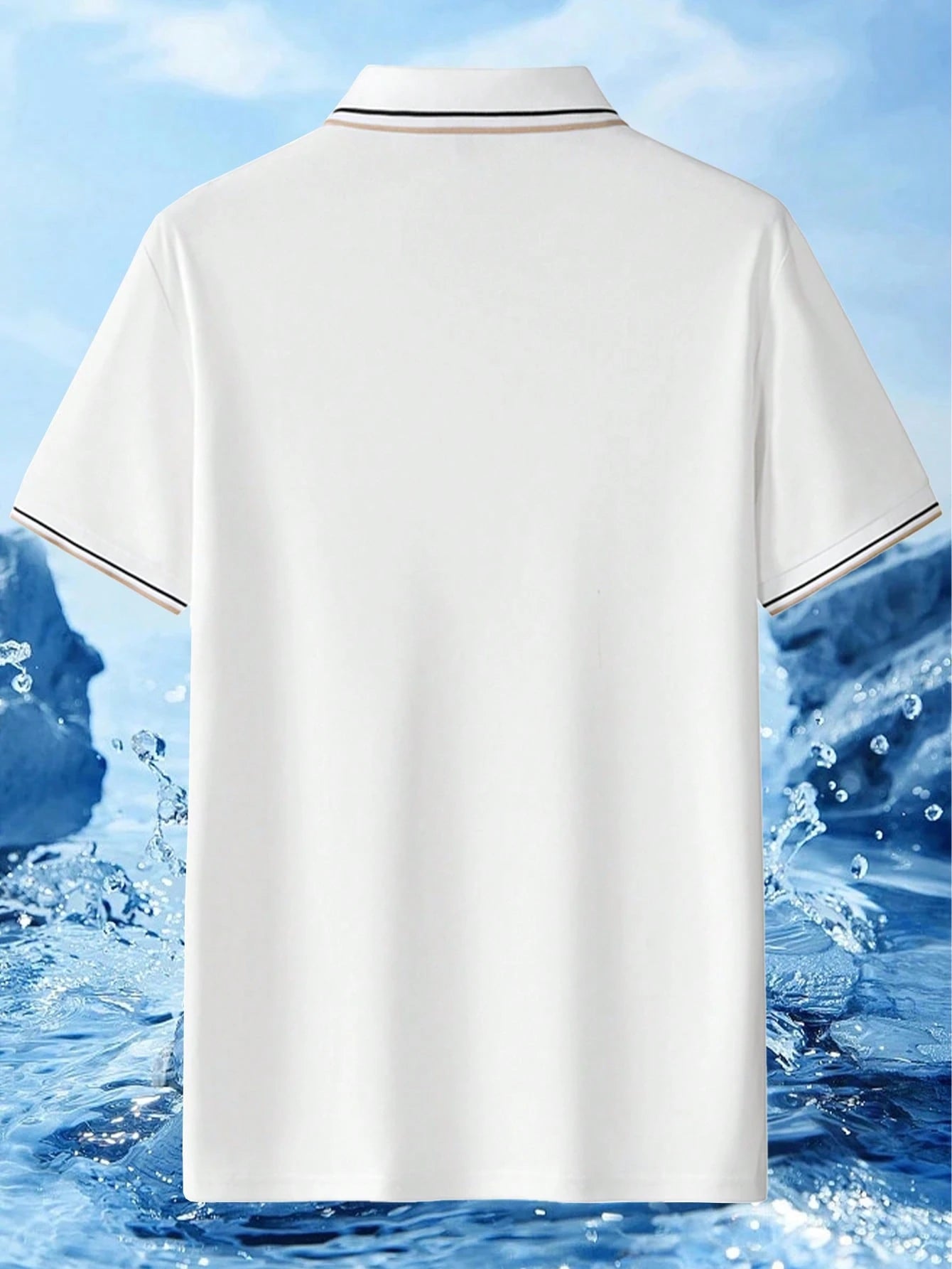 Men's Quick-Dry Thin Short Sleeve Polo Shirt White