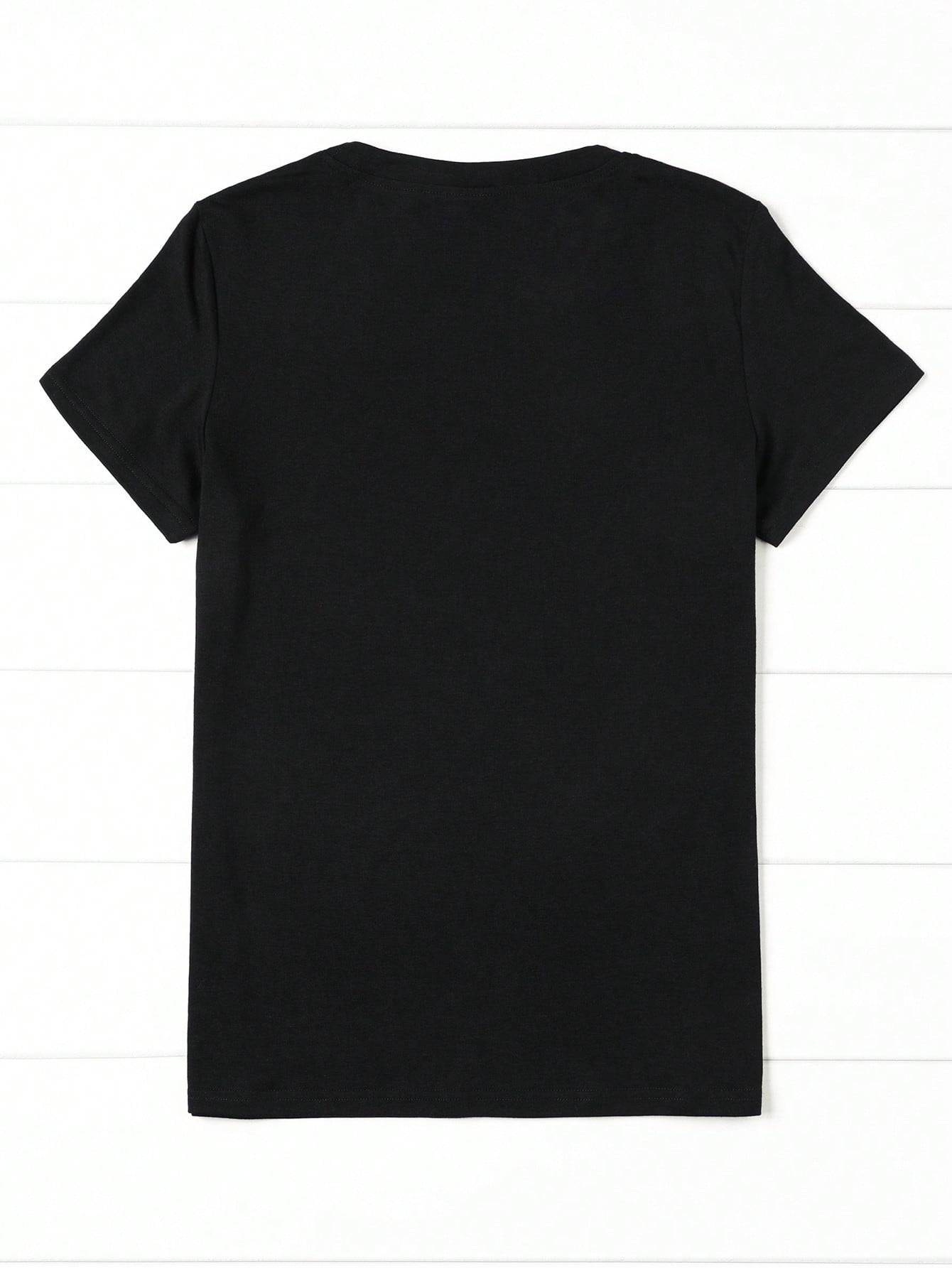 Stugaz Plus Size Women's Casual Bow Detail Round Neck T-Shirt