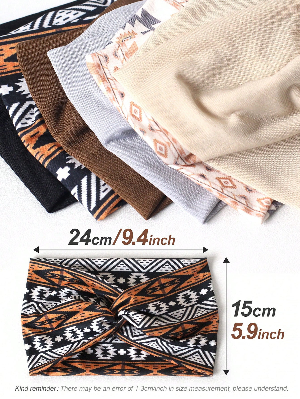 Women's Bohemian Wide Cross Headband Set