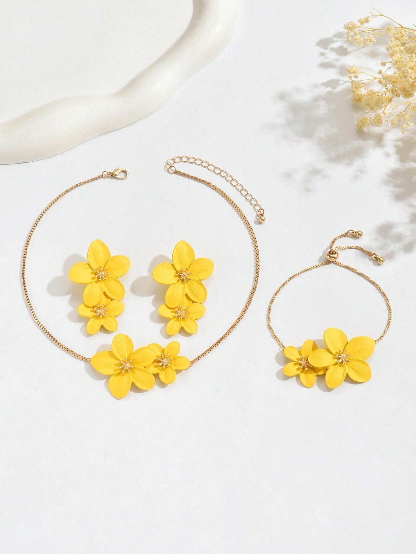 Women's Bohemian Colorful Enamel Flower Jewelry Set