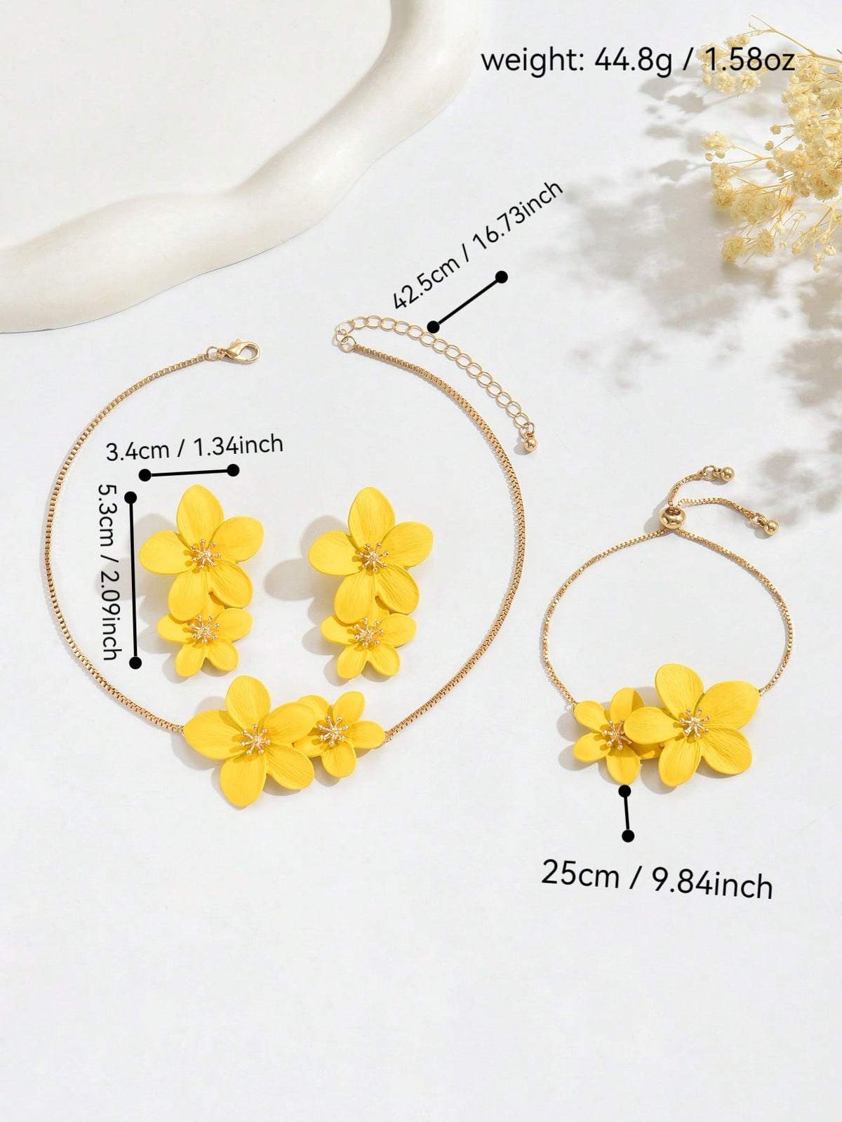 Women's Bohemian Colorful Enamel Flower Jewelry Set