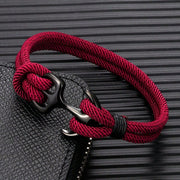 Men's Casual Nautical Rope Anchor Shaped Bracelet