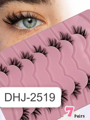 Shein Women's 7-Piece Natural Soft Extending Half False Lash Set Code:DHJ-2519