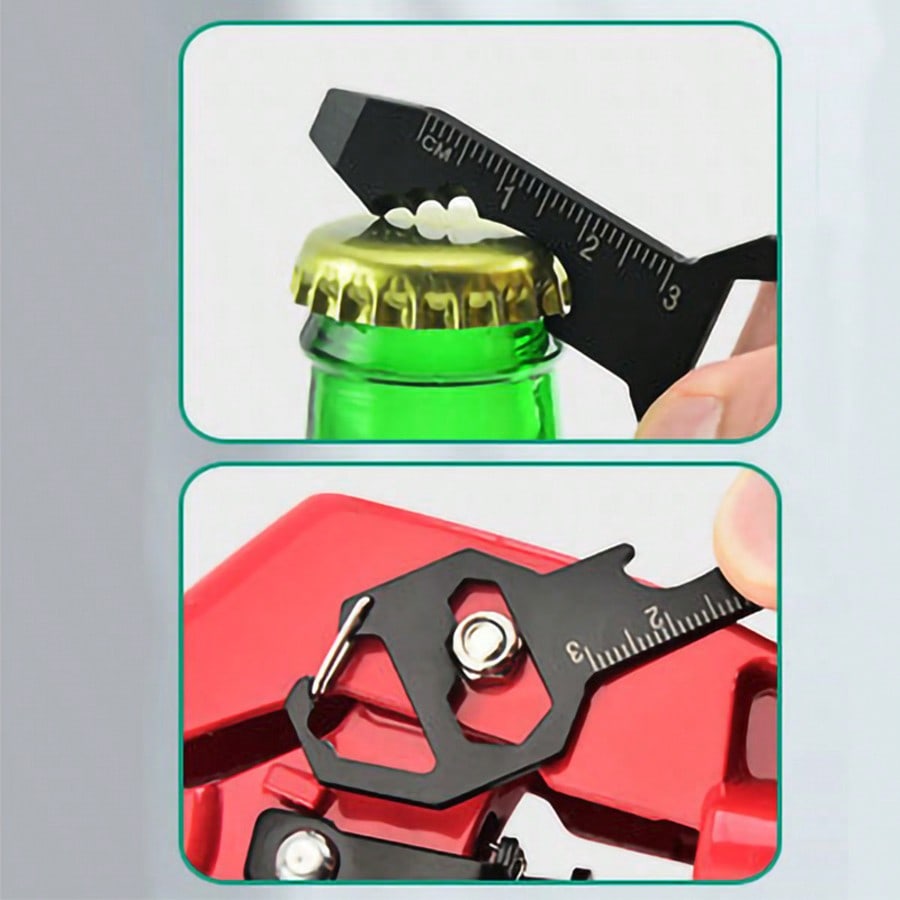 Multifunctional Bottle Opener Keychain Tool