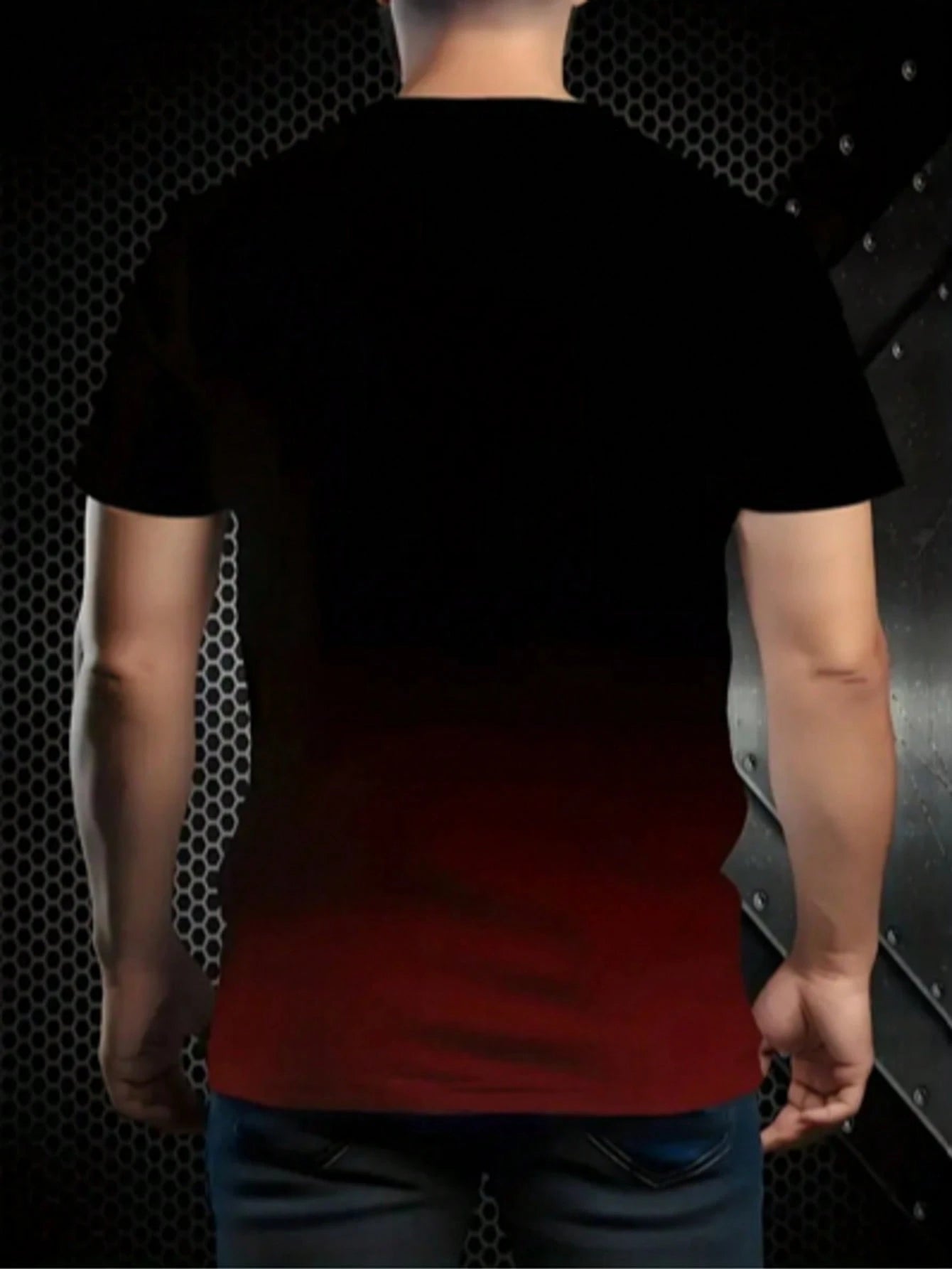 Men's Paris Eiffel Tower 3D Graphic Short Sleeve T-Shirt