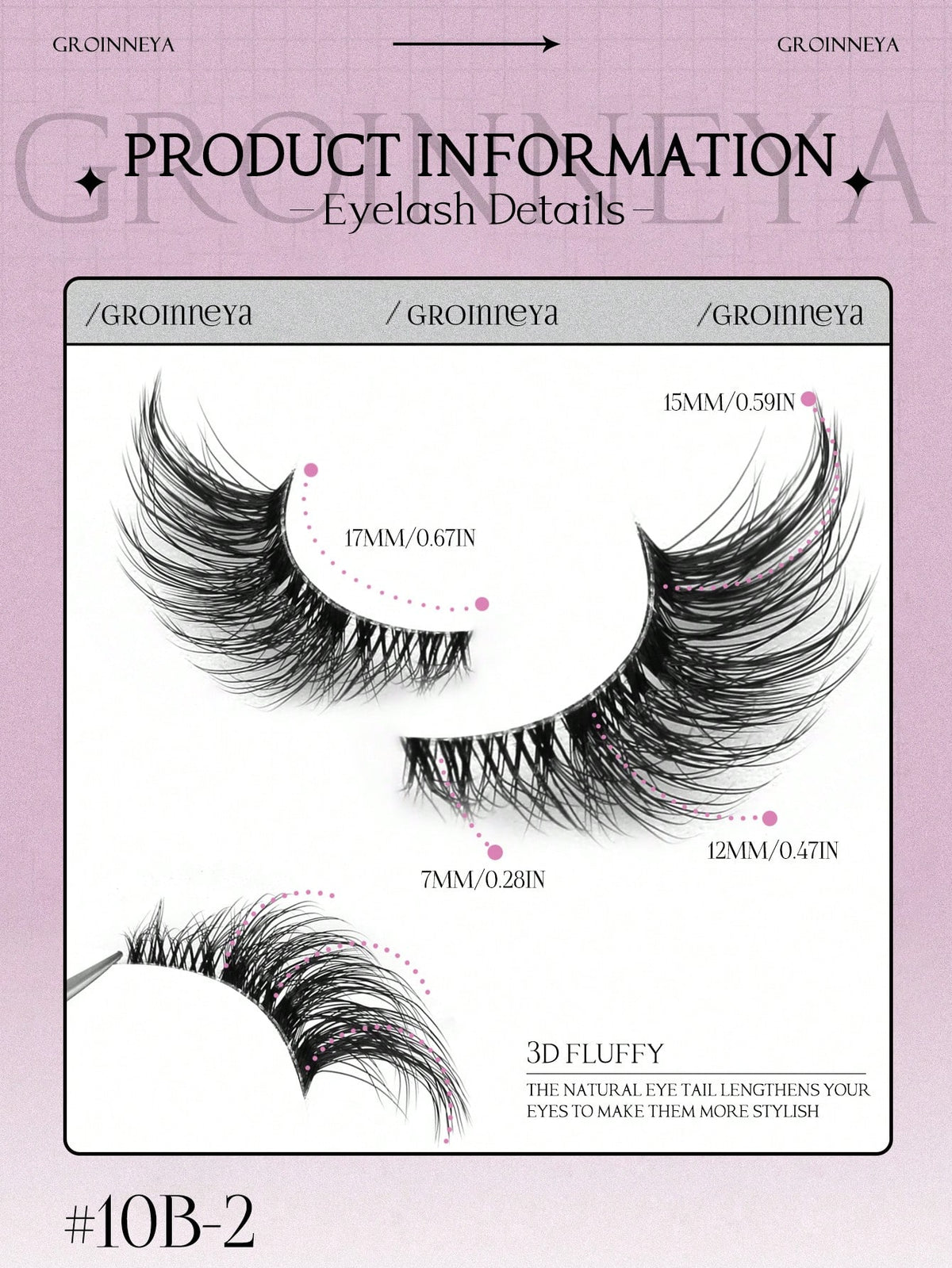 Women's 10 Pairs Short 3D Faux Mink Eyelash Set