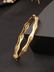 Women's 18K Gold-Plated Star Open Bangle