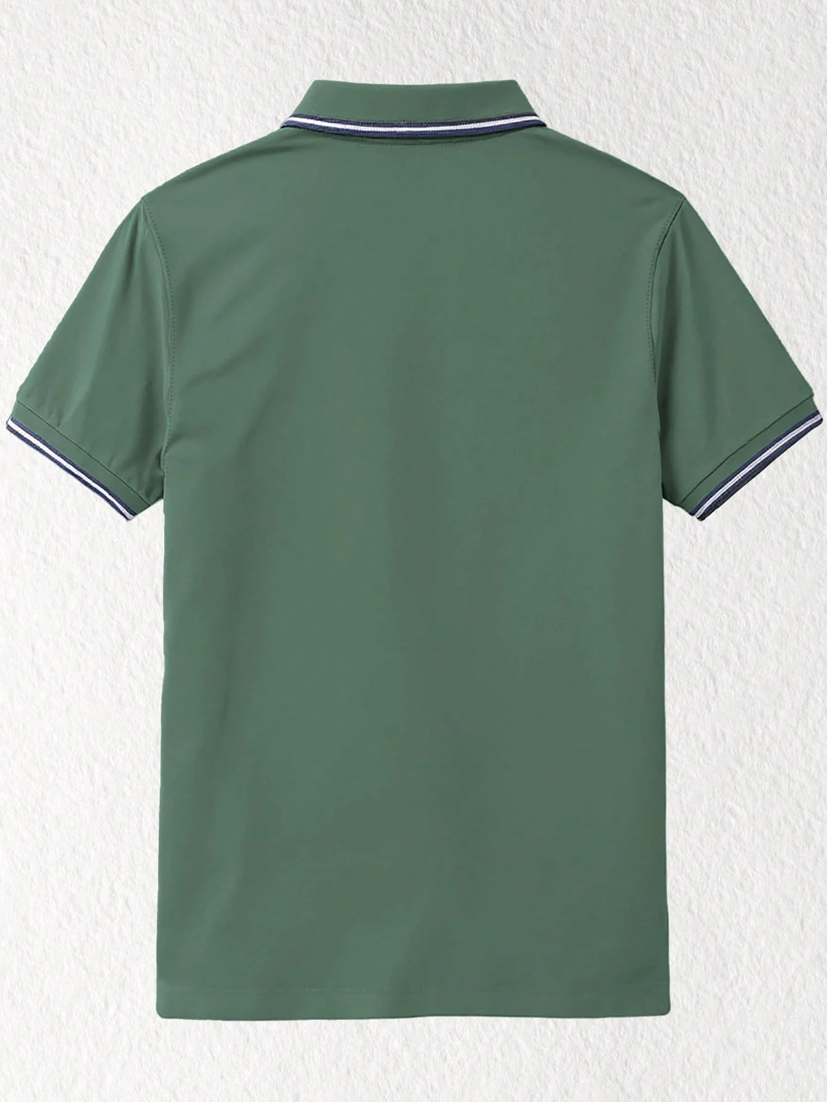 Men's Shield Print Short Sleeve Button-Up Collar Polo Shirt