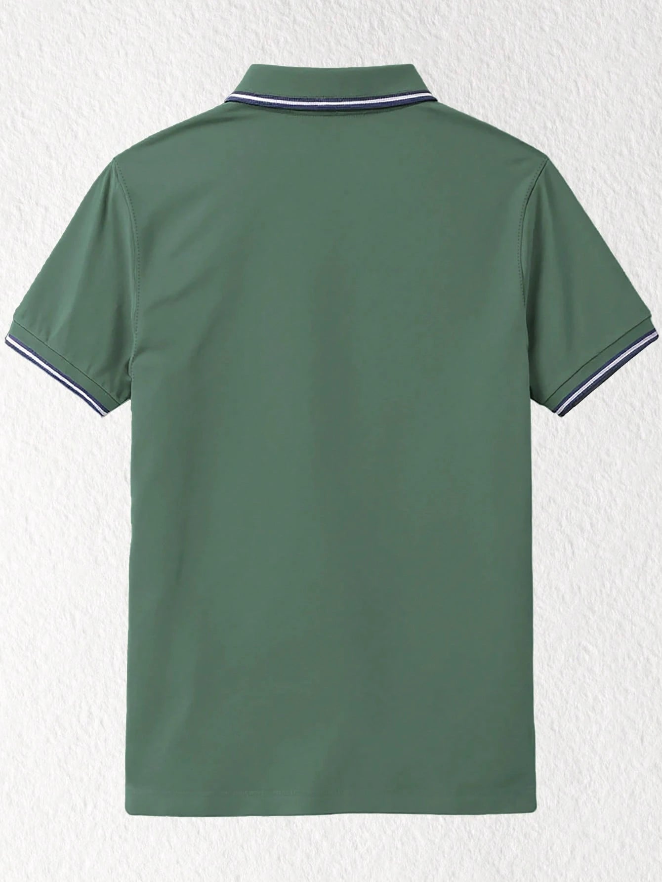Men's Shield Print Short Sleeve Button-Up Collar Polo Shirt