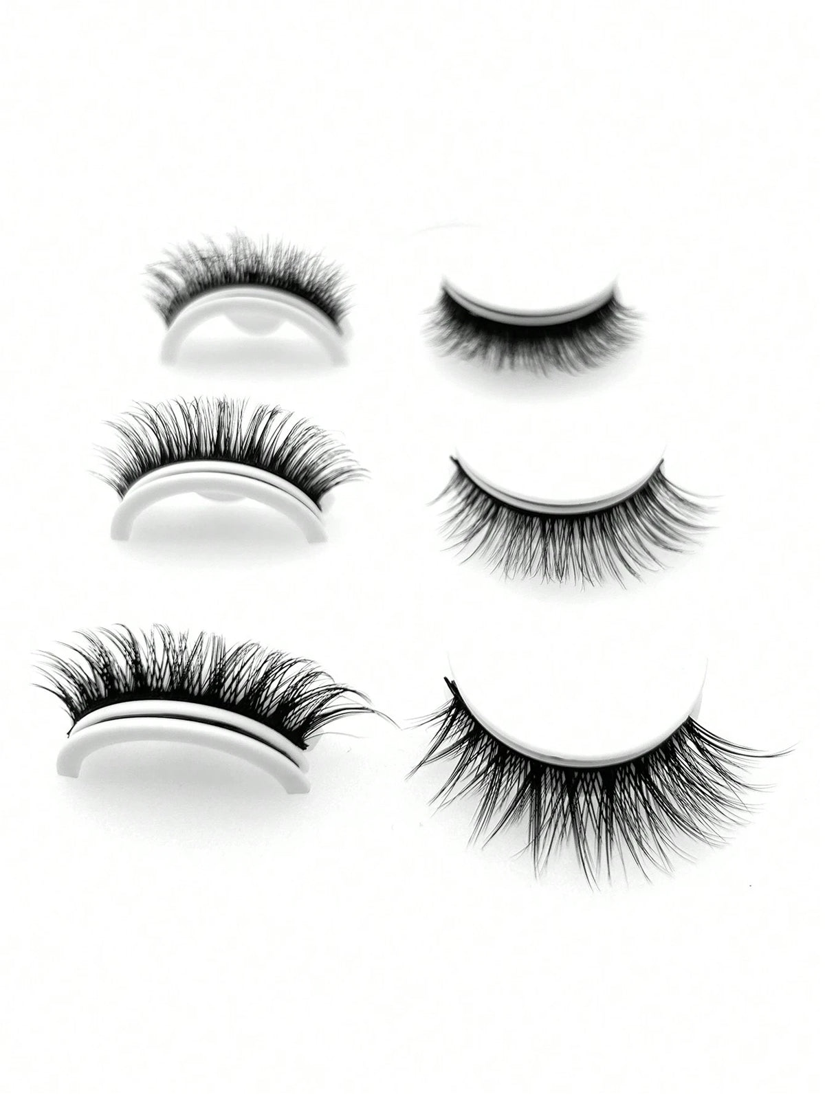Women's Natural Doll Eye Pre Adhesive False Eyelash Set