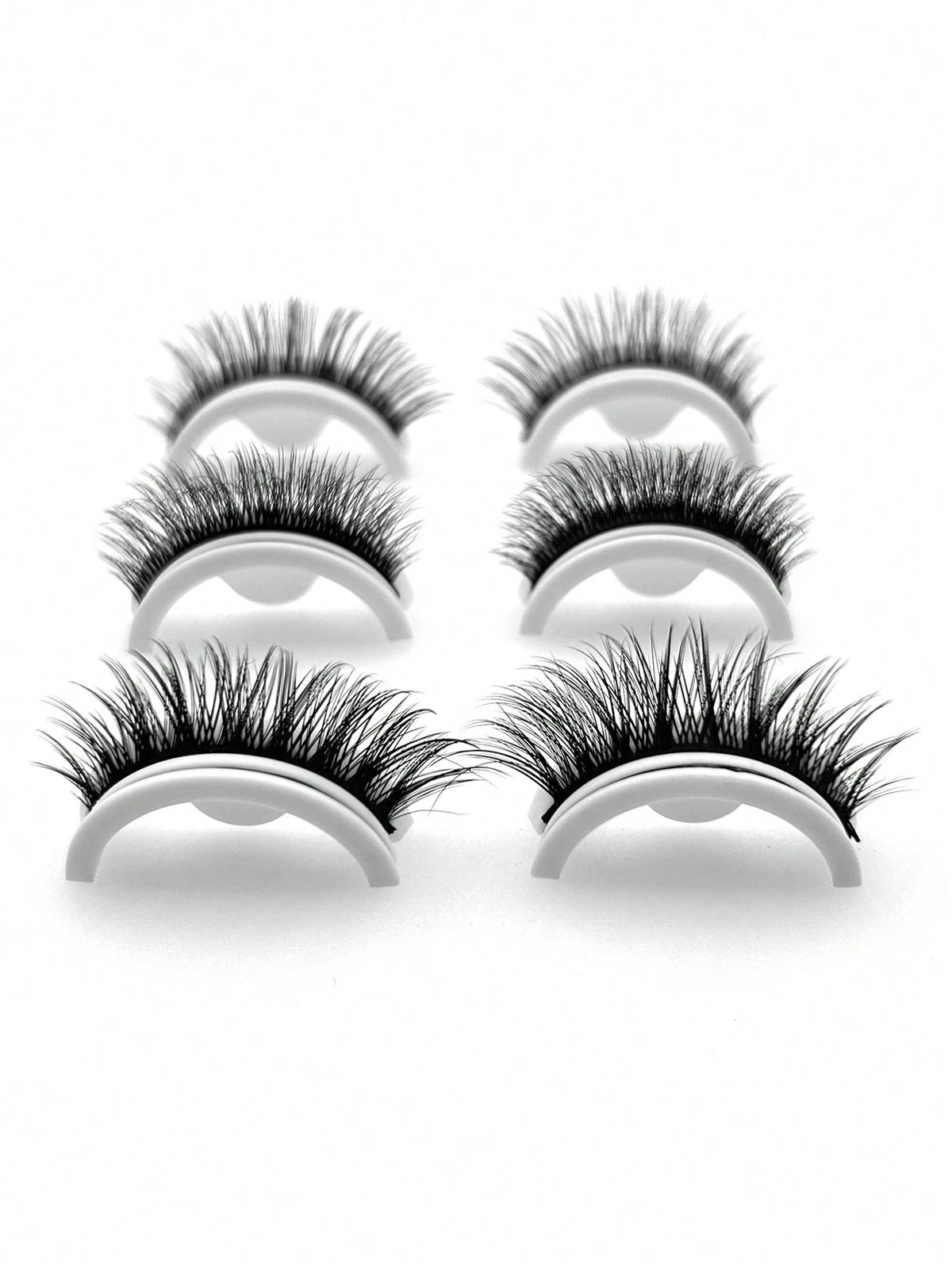 Women's Natural Doll Eye Pre Adhesive False Eyelash Set