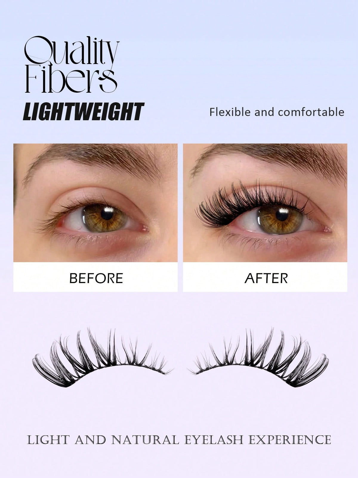 Women's 7 Pairs Cat Eye Natural Fluffy False Eyelashes Set
