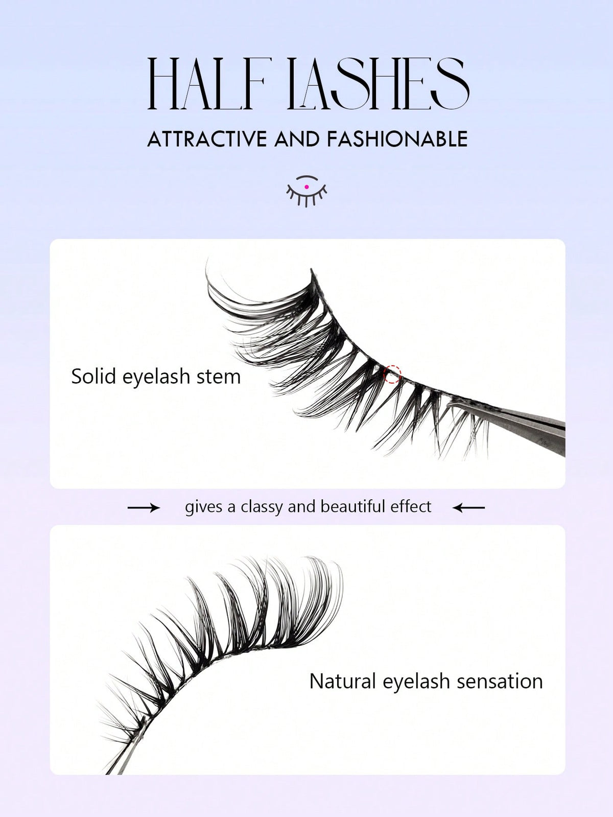 Women's 7 Pairs Cat Eye Natural Fluffy False Eyelashes Set