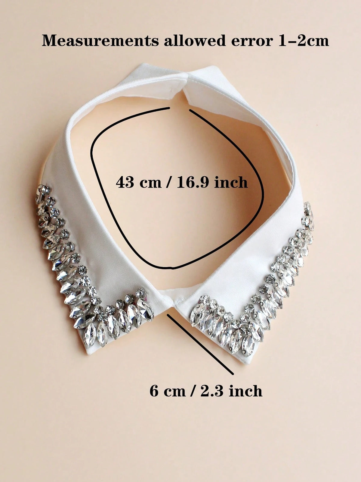 Women's Vintage Rhinestone Detachable Pearl Embellished Collar
