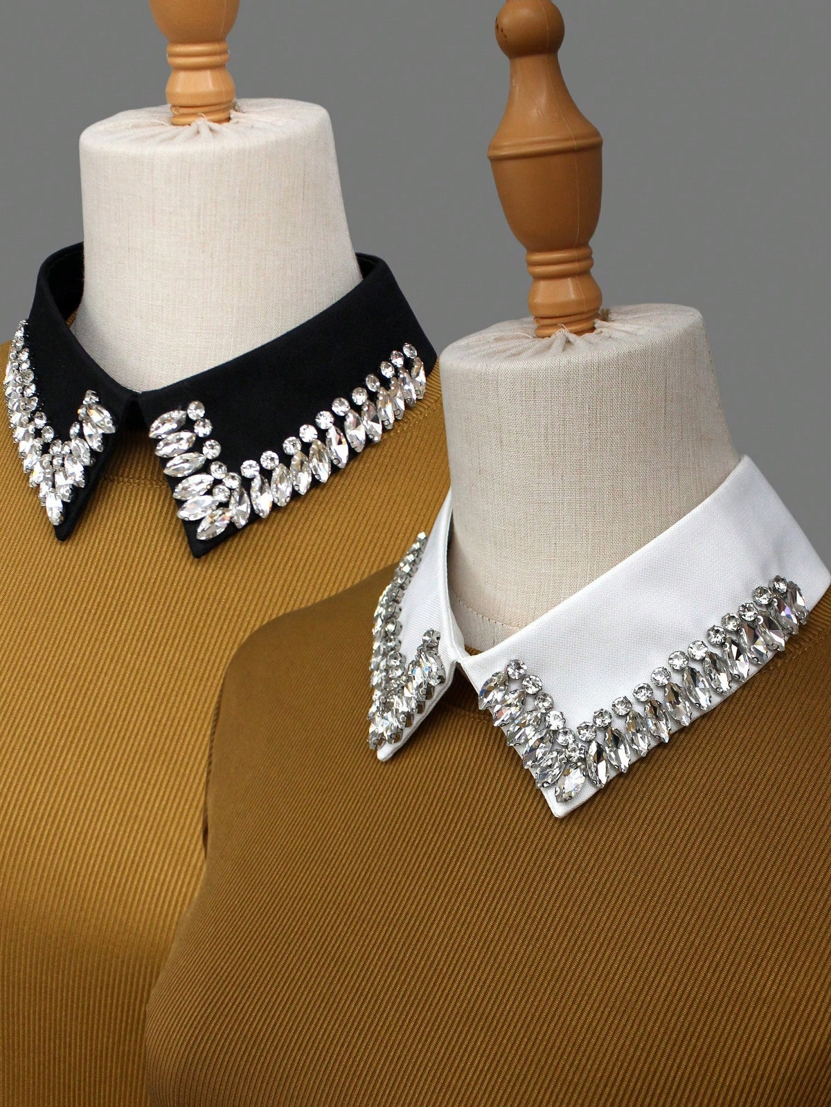 Women's Vintage Rhinestone Detachable Pearl Embellished Collar