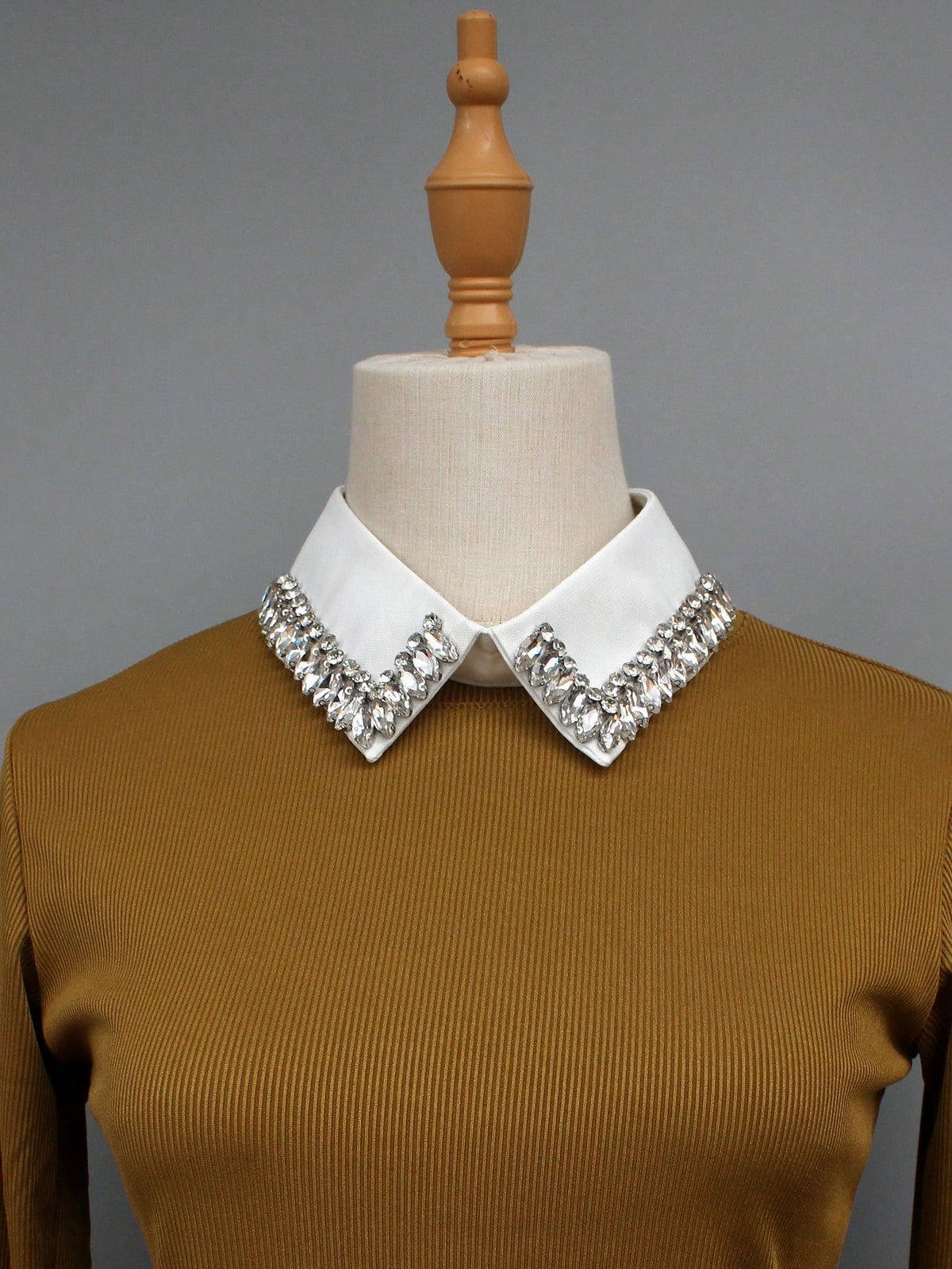 Women's Vintage Rhinestone Detachable Pearl Embellished Collar