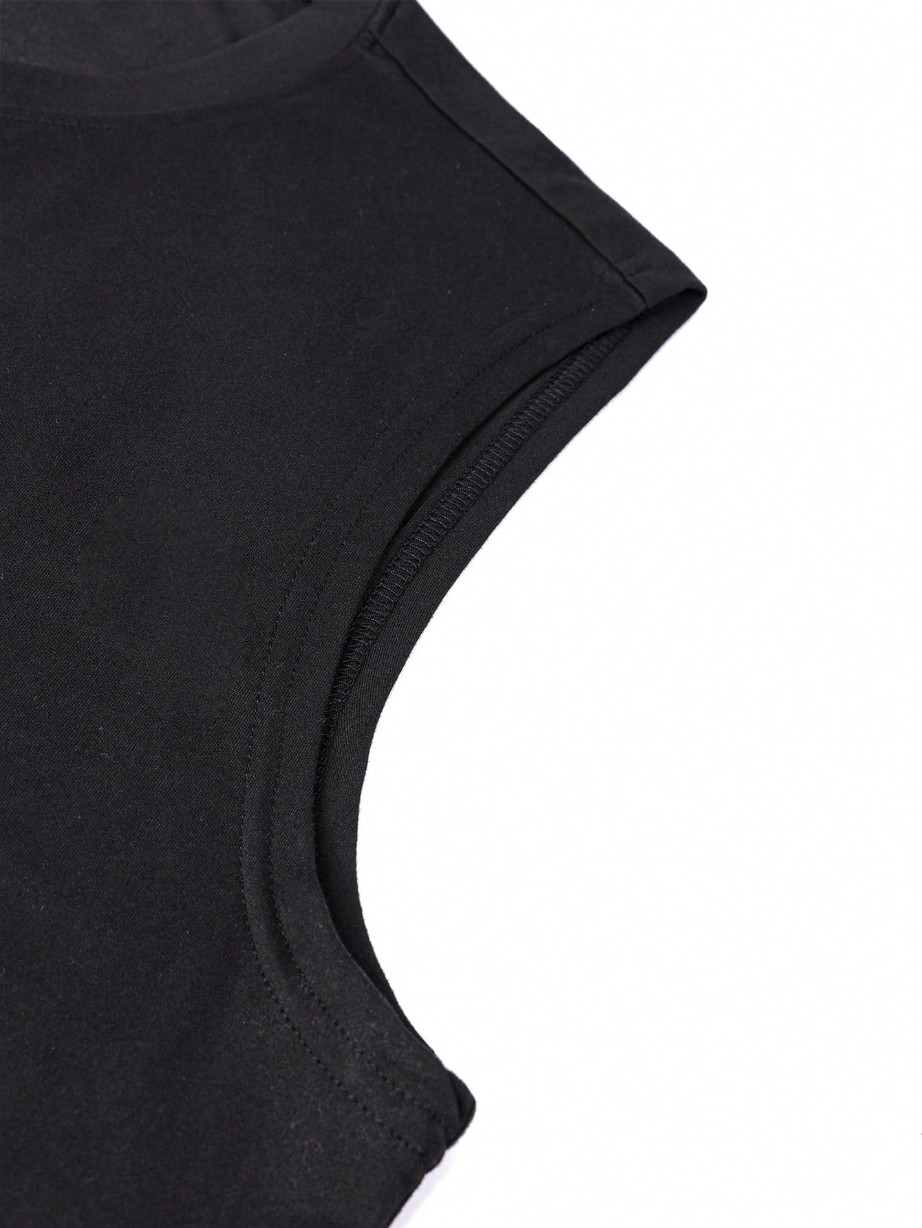 Men's Casual Round Neck Top Seagull Print Black