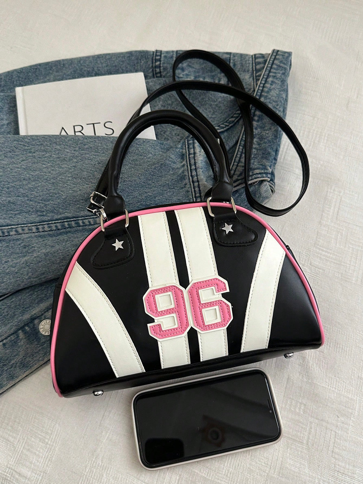 Women's Vintage Y2K Sport Bowling Shoulder Bag