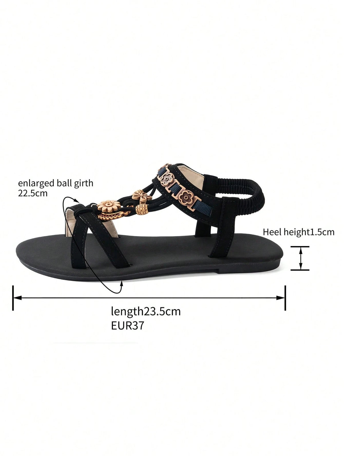 Women's Bohemian Vintage Rhinestone Flat Sandals