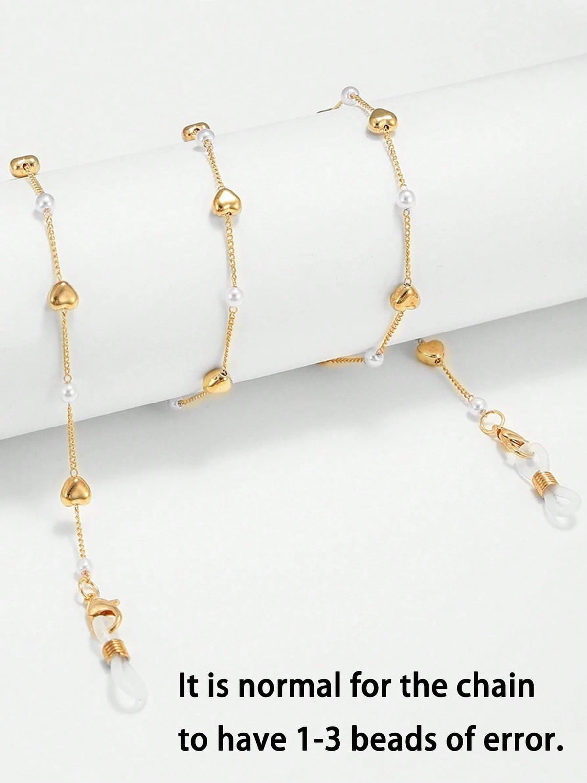 Women's Fashionable Faux Pearl Glasses Chain