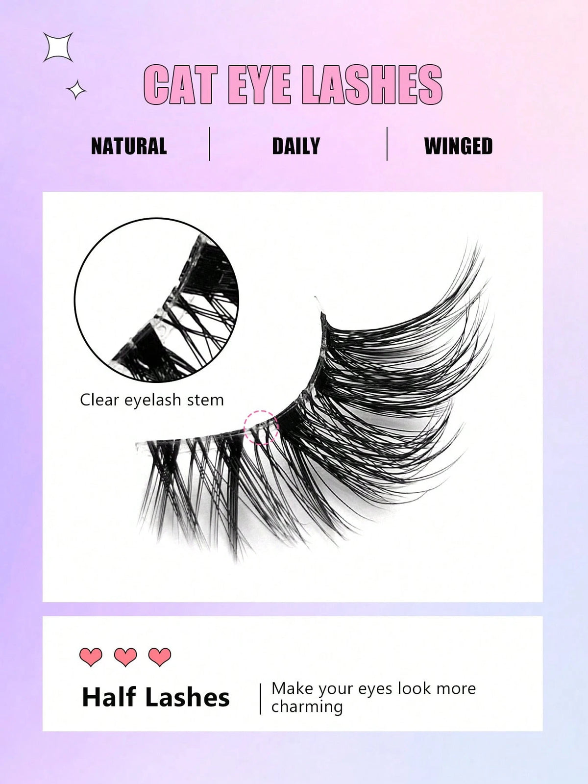 Women's 7 Pairs Faux Mink False Eyelash Set
