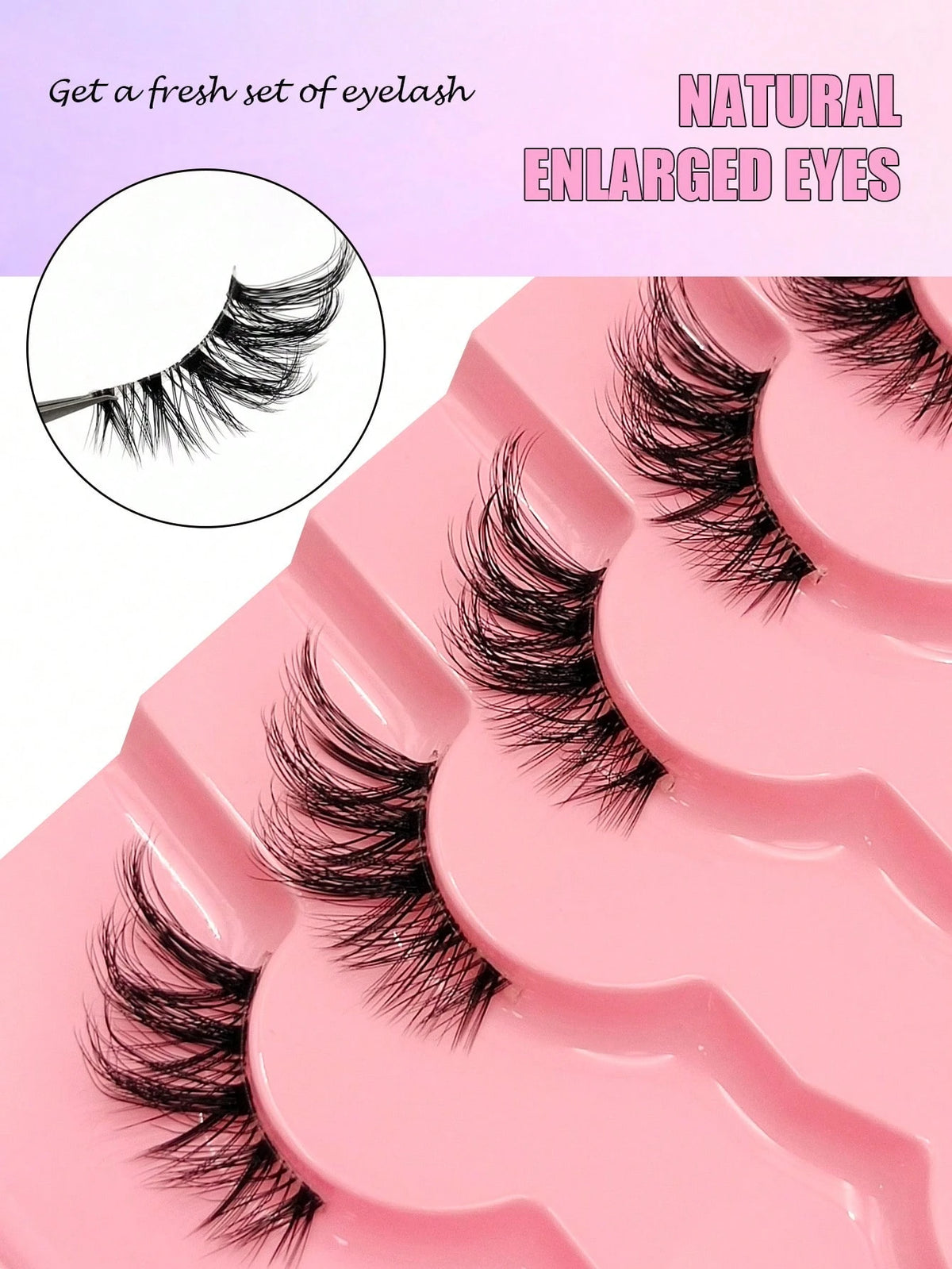 Women's 7 Pairs Faux Mink False Eyelash Set